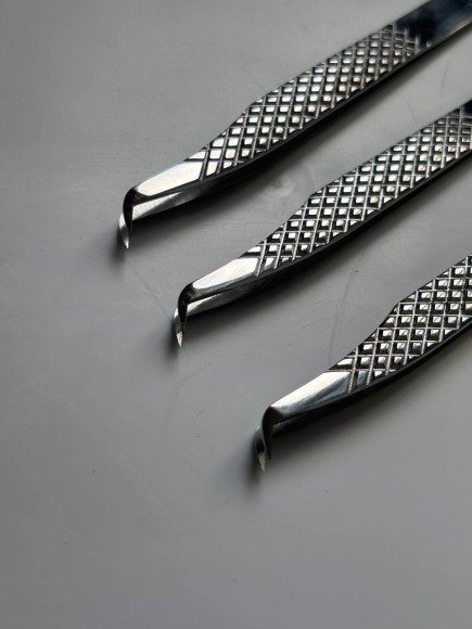 Профессиональный пинцет для наращивания ресниц SL PERSONAL MINI 50°