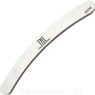 Пилка для ногтей бумеранг 120/240 улучшенное качество (белая) в индив. упаковке TNL