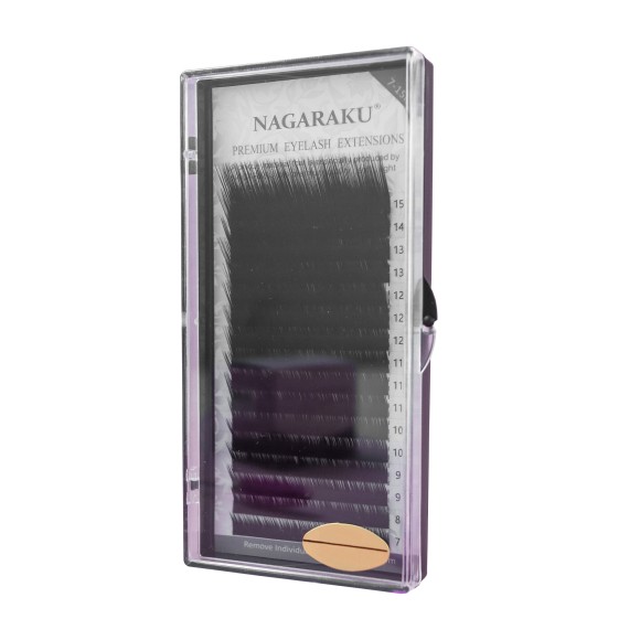 Ресницы Nagaraku черные, L - миксы 0.10, L, 7-15mm, 20 линий Ресницы Nagaraku черные, L - миксы 0.10, L, 7-15mm, 20 линий