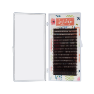 Коричневые ресницы Lash&Go микс 0,07/M/7-14 mm "Эспрессо" (16 линий)