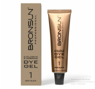 Краска для ресниц и бровей BRONSUN, цвет черный #1, 15мл