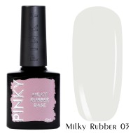 Основа цветная каучуковая, Pinky (Пинки) milky rubber base 03, 10мл
