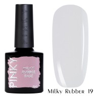 Основа цветная каучуковая, Pinky (Пинки) milky rubber base 019, 10мл Основа цветная каучуковая, Pinky (Пинки) milky rubber base 019, 10мл