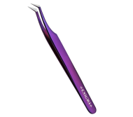 Пинцет L new Enigma (Purple metallic, с ручной заточкой extra-sharp)