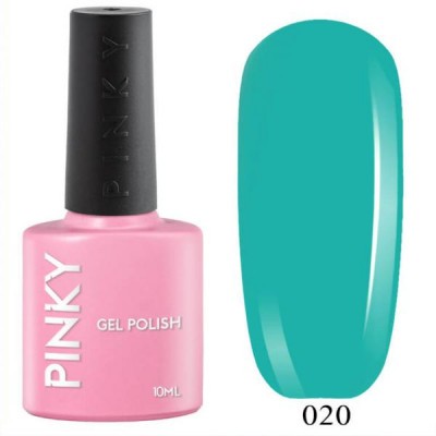 PINKY (Пинки) гель-лак Classic 020 Аквамарин, 10 мл-400x400