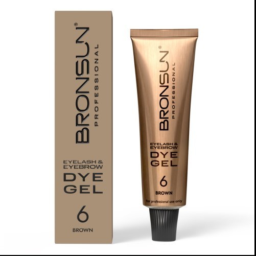 Краска для ресниц и бровей BRONSUN, цвет коричневый #6, 15мл Краска для ресниц и бровей BRONSUN, цвет коричневый #6, 15мл