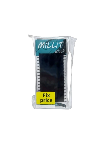 Черные ресницы Millit Fix Price - MIX D 0.10 8-15мм 16 линий