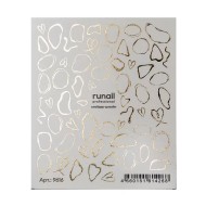 Слайдер-дизайн фольгированный золото №9616, ruNail