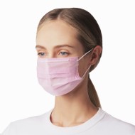 Маска гигиеническая одноразовая BEAJOY четырехслойная розовая 100шт (уп)