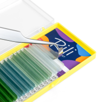 Ресницы цветные Rili Shake Lagoon - 16 линий - MIX M 0.10 7-10мм