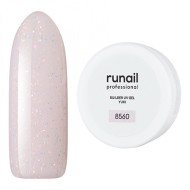 Моделирующий УФ-гель с хлопьями Юки BUILDER UV GEL YUKI, 15 г №8560, ruNail Моделирующий УФ-гель с хлопьями Юки BUILDER UV GEL YUKI, 15 г №8560, ruNail