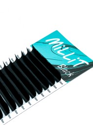 Черные ресницы Millit D 0.12 08мм 16 линий Черные ресницы Millit D 0.12 08мм 16 линий