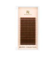 Ресницы коричневые BARBARA Caramel МИКС C 0.10 4-11mm 16 линий