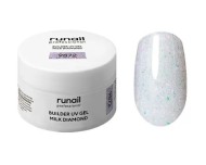 Моделирующий УФ-гель светоотражающий BUILDER UV GEL MILK DIAMOND, 15г №9872 ruNail Моделирующий УФ-гель светоотражающий BUILDER UV GEL MILK DIAMOND, 15г №9872 ruNail