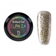 Гель-краска ELPAZA (Эльпаза) Brilliant Gel #15, для дизайна, 5мл