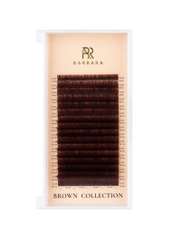 Ресницы коричневые BARBARA Truffle МИКС С 0.10 4-11 mm 16 линий
