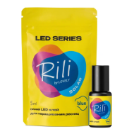 Клей синий для LED наращивания Rili Solar Blue, 5 мл срок до 25.03.26 г. Клей синий для LED наращивания Rili Solar Blue, 5 мл срок до 25.03.26 г.