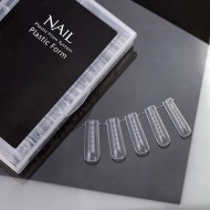 Многоразовые пластиковые верхние формы для наращивания и моделирования ногтей полигелем 100шт