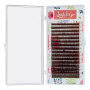 Коричневые ресницы Lash&Go микс 0,10/D/7-14 mm "Латте" (16 линий)