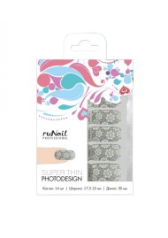 Фотодизайн (Белые хризантемы) №1863, ruNail Фотодизайн (Белые хризантемы) №1863, ruNail