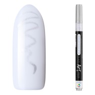 Маркер Bloom для росписи ногтей СЕРЕБРО