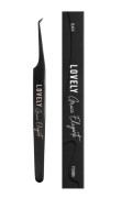 Пинцет для наращивания ресниц Lovely NanoFiber, серия Grace Elegante Black, тип L 5 мм