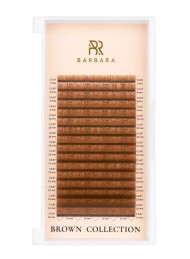 Ресницы коричневые BARBARA Quartz МИКС L 0.10 7-15mm 16 линий