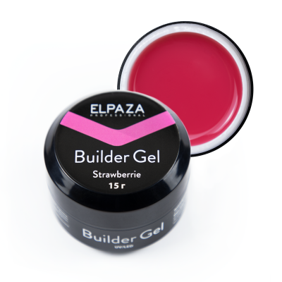 Гель для наращивания Elpaza Builder Gel Clay Strawberries, 15 мл-400x400
