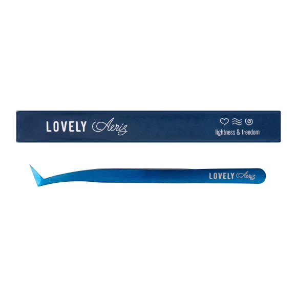 Пинцет для наращивания ресниц Lovely, серия Aeris, тип Сапожок
