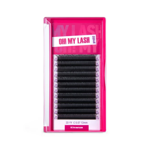 Ресницы черные OH! MY LASH в пучках 2D-YY - 12 линий - MIX M 0.07 8-15мм Ресницы черные OH! MY LASH в пучках 2D-YY - 12 линий - MIX M 0.07 8-15мм