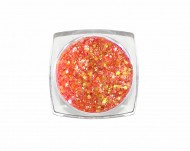 Дизайн для ногтей: блестки mix (оранжевый) №3811, ruNail