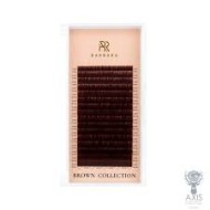 Ресницы коричневые BARBARA GLINTWEIN микс M 0.10 7-15mm 16 линий