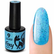 Гель-лак с разноцветными частицами, светится в темноте (Gel polish LOLLIPOP) #09, 8 ml, Foxy Expert