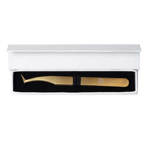 Сверхточный пинцет Barbara серия Gold Touch, тип "сапожок"