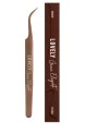 Пинцет для наращивания ресниц Lovely NanoFiber, серия Grace Elegante Bronze, тип Изогнутый