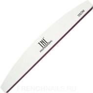 Пилка для ногтей "лодочка" 120/240 улучшенное качество (белая) в индив. упаковке TNL