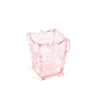 Пластиковый контейнер для кистей (прозрачно-розовый) TNL