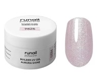 Моделирующий УФ-гель c шиммером BUILDER UV GEL AURORA SHINE, 15г №9825 ruNail Моделирующий УФ-гель c шиммером BUILDER UV GEL AURORA SHINE, 15г №9825 ruNail