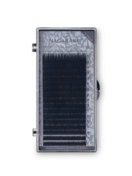 Ресницы Nagaraku черные, миксы 0.1, N, 7-15mm, 16 линий