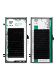 Ресницы чёрные Lovely серия "Silicone" - 16 линий D 0.07 09мм