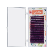 Цветные ресницы Lash&Go микс 0,07/C/7-14 mm "Фиолетовый" (16 линий)