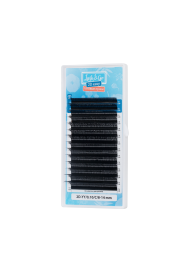 Черные ресницы Lash&Go микс готовые пучки YY 2D 0.10/M/8-14 mm 14 линий