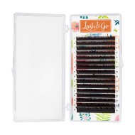Коричневые ресницы Lash&Go 0,10/M/13 mm "Эспрессо" (16 линий)