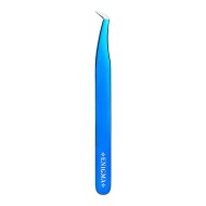 Пинцет Volume new Enigma с ручной заточкой extra-sharp (Blue metallic)